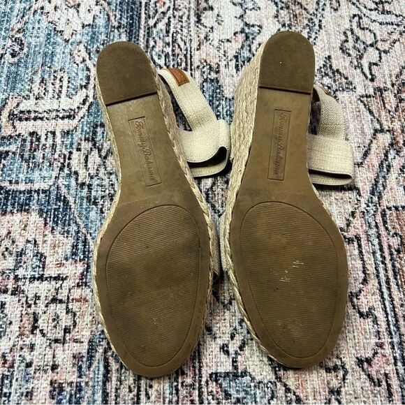 Tommy Bahama Sakura Stretch-Raffia Wedges Size 9.5 Natural Tan - Picture 12 of 12